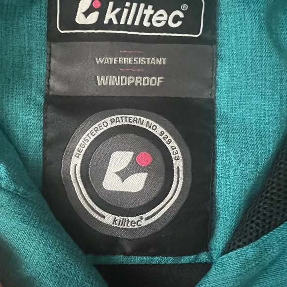 Girls Killtec jacket in great condition waterproof and wind resistant aquamarine - Picture 3 of 7